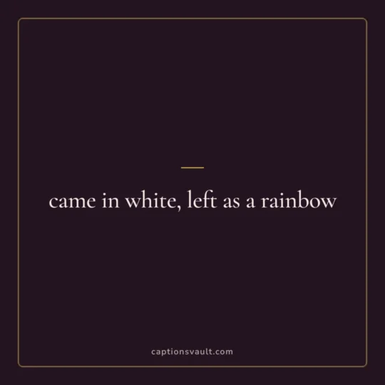 Holi Captions For Instagram card: came in white, left as a rainbow