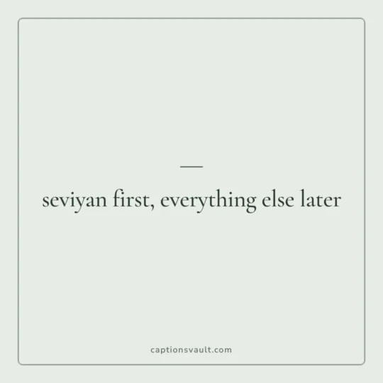Holi Captions For Instagram card: seviyan first, everything else later